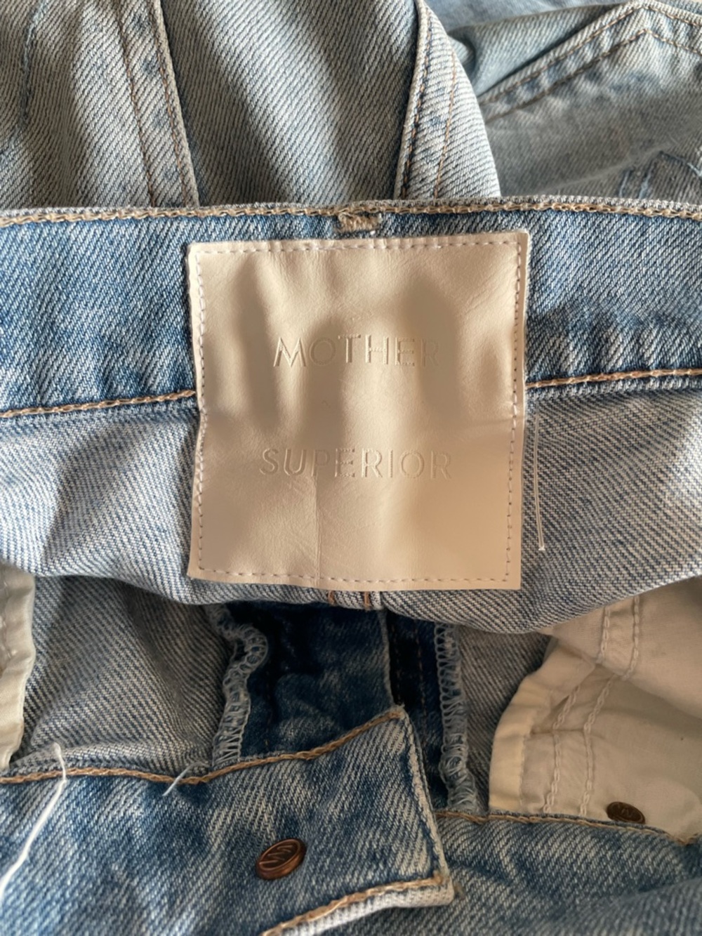 Mother High Waisted Smokin’ Short Fray | Size 27 | Distressed Denim - Picture 3 of 7